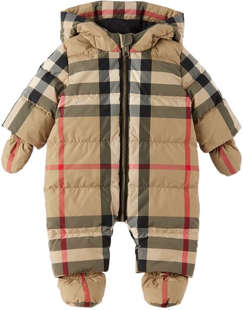 burberry style dress baby|Burberry snowsuit baby girl.